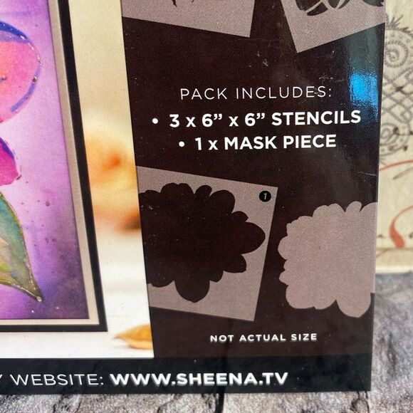 Sheena by Sheena Douglass Dalia Design 3D Decorative Stencils 4 Piece Set - Picture 2 of 4
